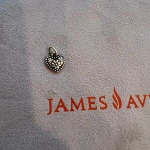 James Avery Petite Floral Heart Charm